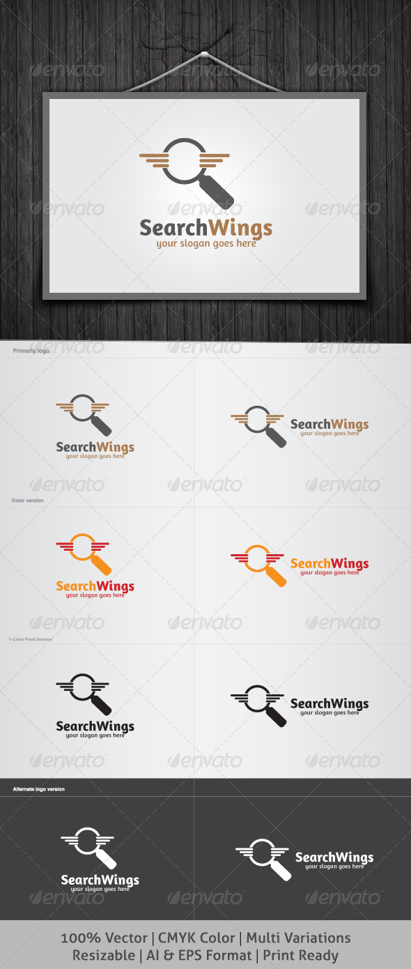 SearchWings Logo - Symbols Logo Templates