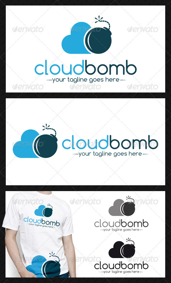 Cloud Bomb Logo Template - Objects Logo Templates