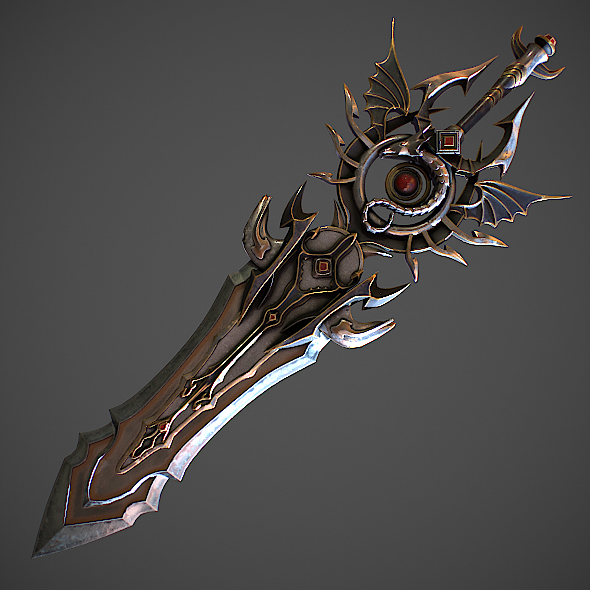 Fantasy Sword 11 3D Model