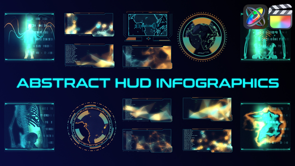 Abstract HUD Infographics for FCPX