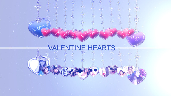 Valentine Hearts - VideoHive 3900439