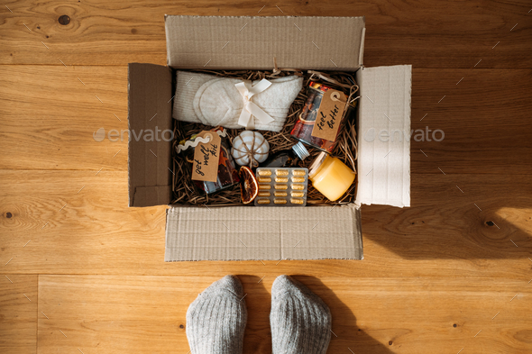 Care package, gift box for a sick friend. Get Well Soon Gifts for adults, Care Package Get Well