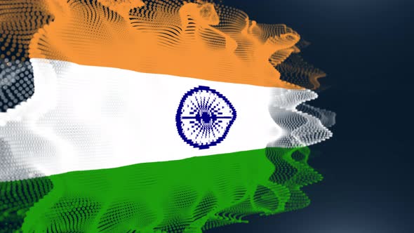 India Particle Flag