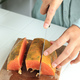 Female Hand Slice Cut Ripe Papaya Using Sharp Knife - PhotoDune Item for Sale