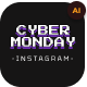 Cyber Monday Sale Social Media Template AI