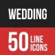 Wedding Filled Line Icons