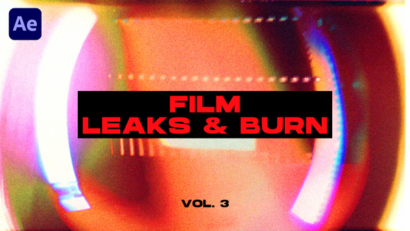 Film Leaks & Burn Transitions VOL. 3 | After Effects