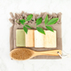 Bars of natural handmade soap, top view - PhotoDune Item for Sale