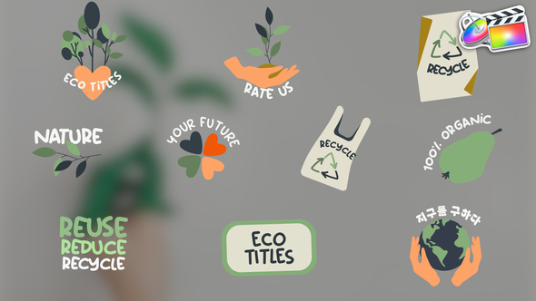 Eco Recycle Titles | FCPX