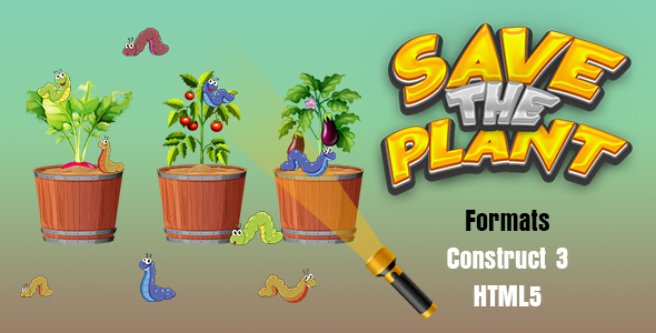 Save The Plant Game (Construct 3 | C3P | HTML5) Endless Game