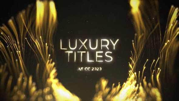 Luxury Gold Streaks Titles