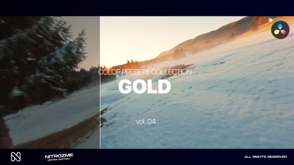 Gold LUT Collection Vol. 04 for DaVinci Resolve