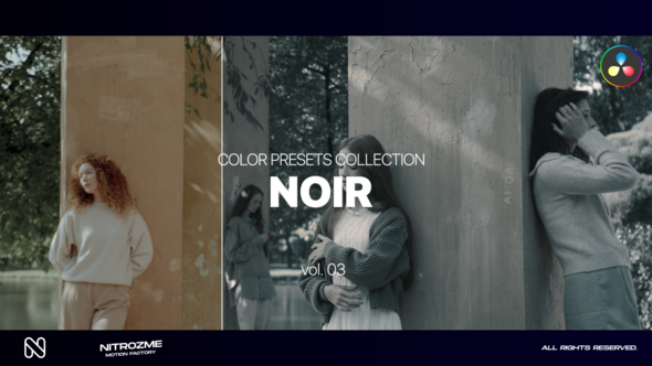 Noir LUT Collection Vol. 03 for DaVinci Resolve