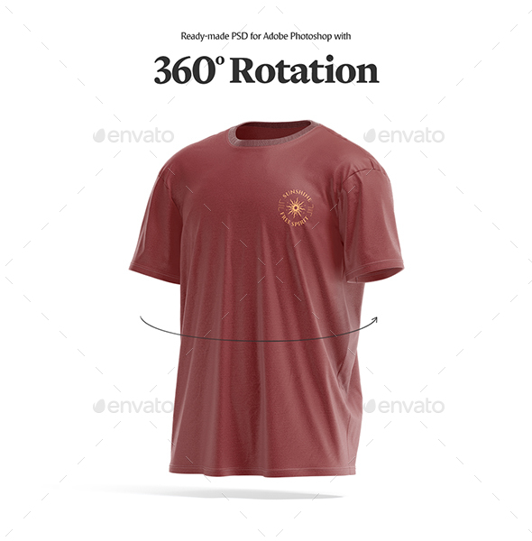 360 t shirt mockup