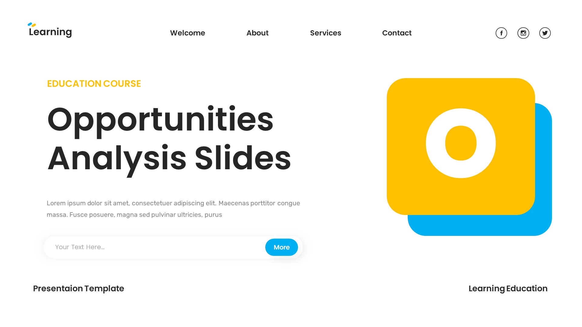 Learning - Education Online Course Powerpoint Template, Presentation ...