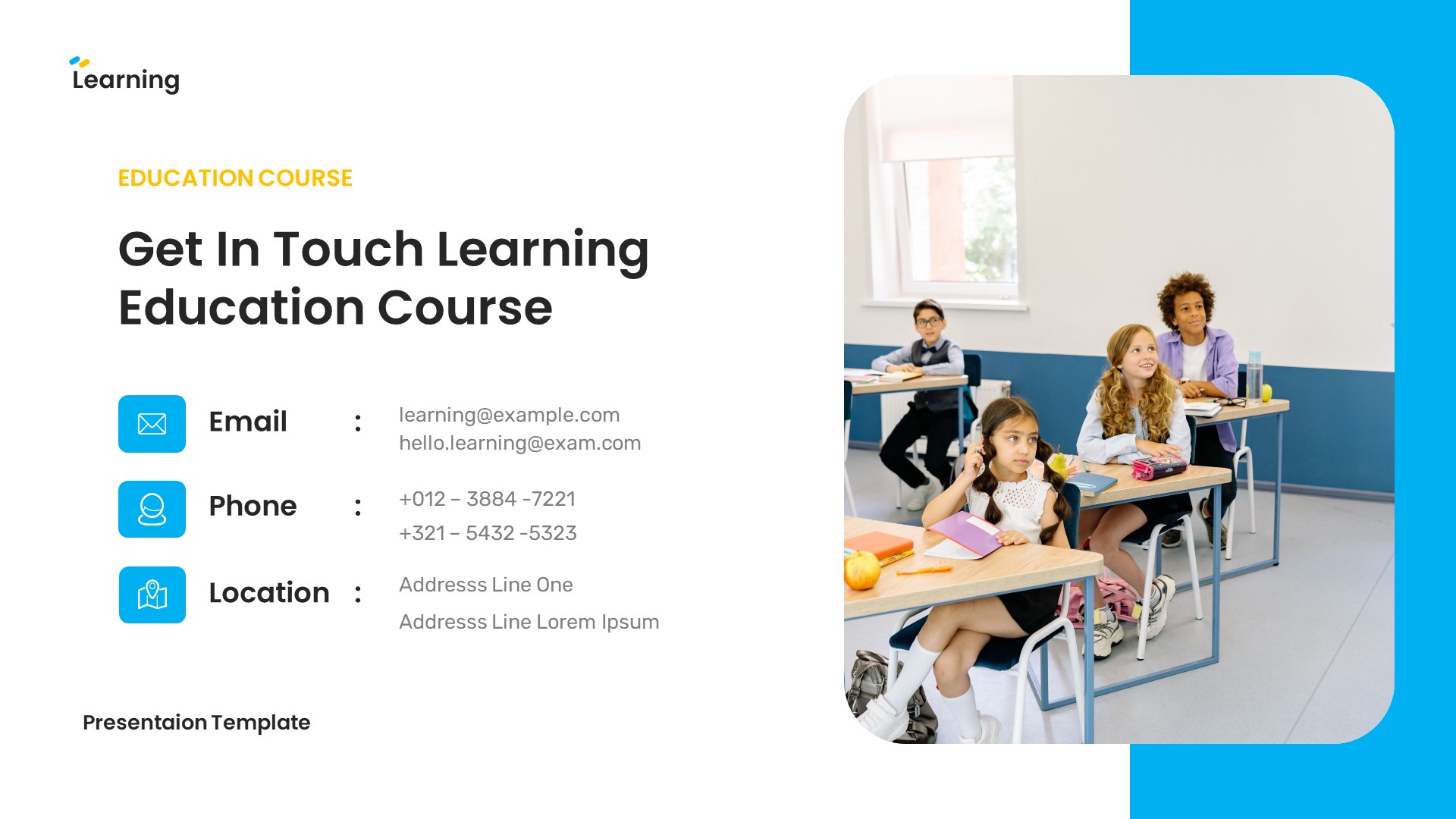 Learning - Education Online Course Powerpoint Template, Presentation ...