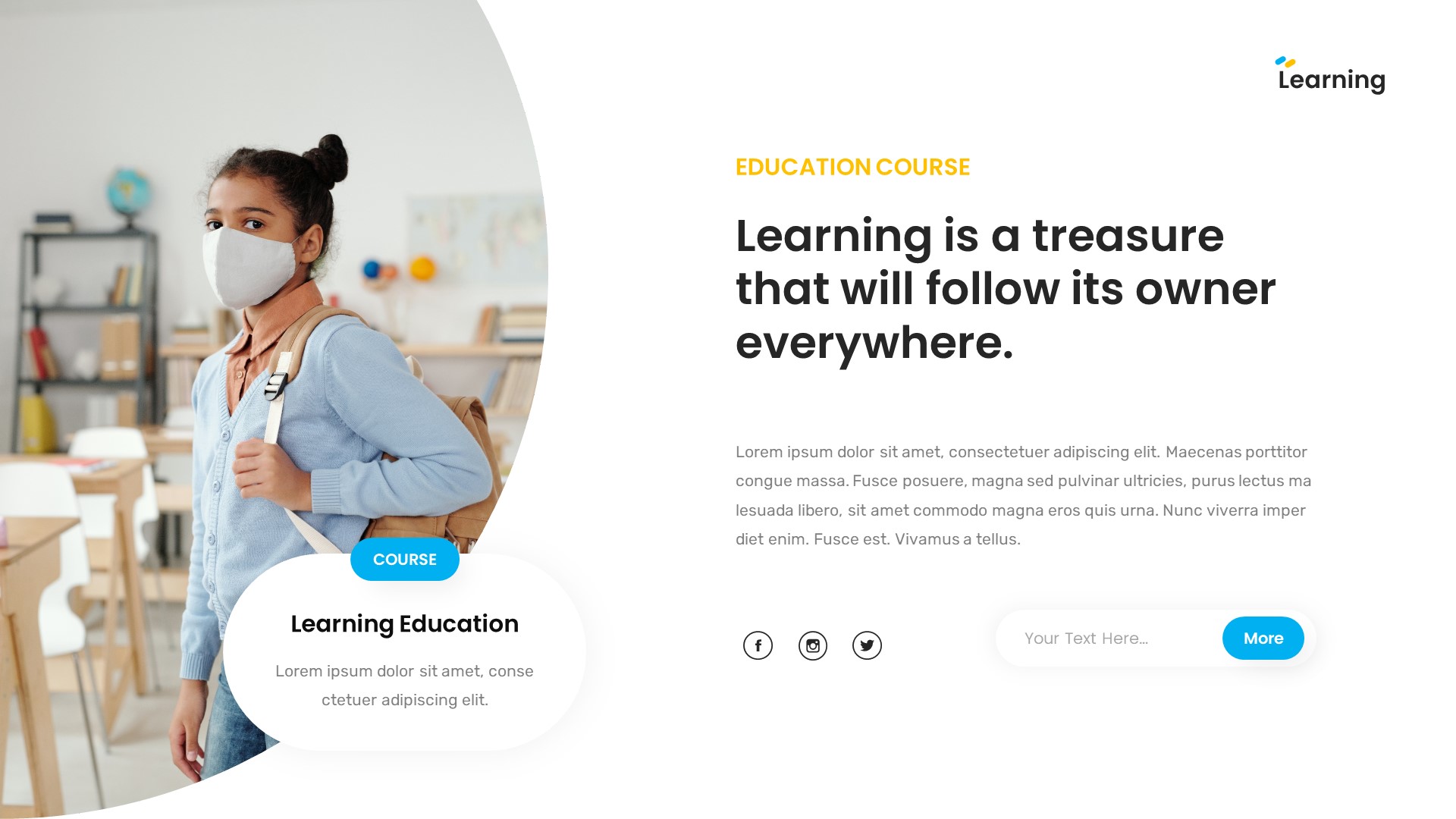 Learning - Education Online Course Powerpoint Template, Presentation ...