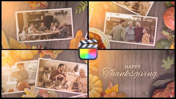 Thanksgiving Day Slideshow Opener for FCPX