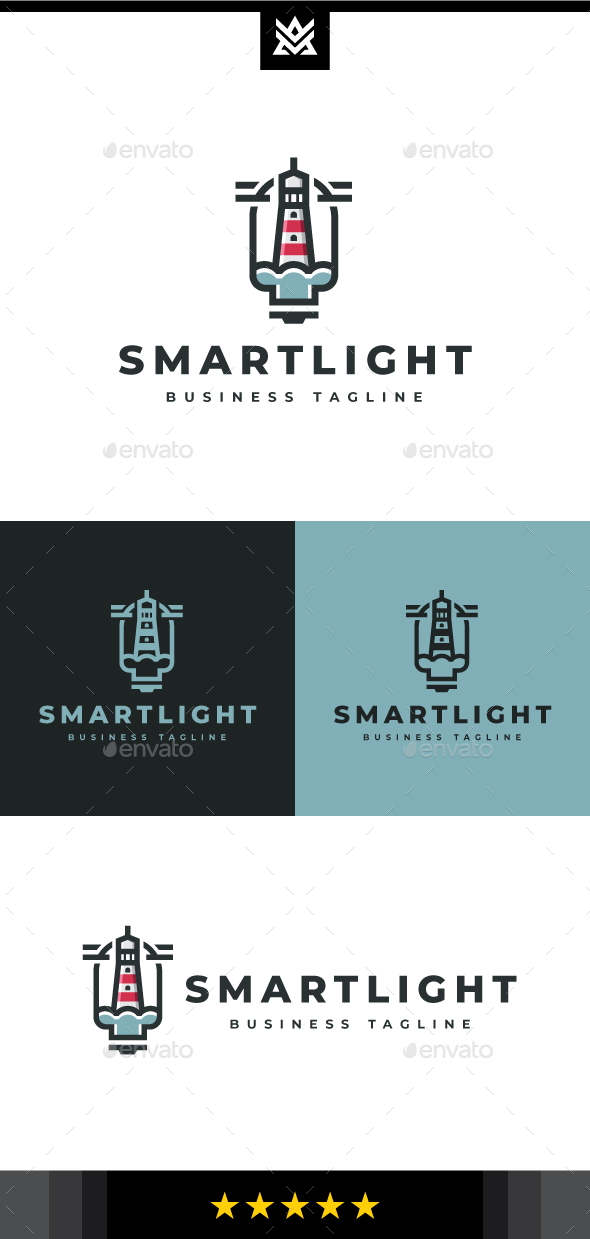 Smart Lighthouse Logo Template