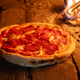 Italian pizza pepperoni in a wood-fired oven - PhotoDune Item for Sale