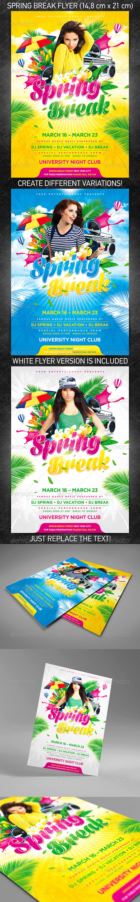 Spring Break Party Flyer