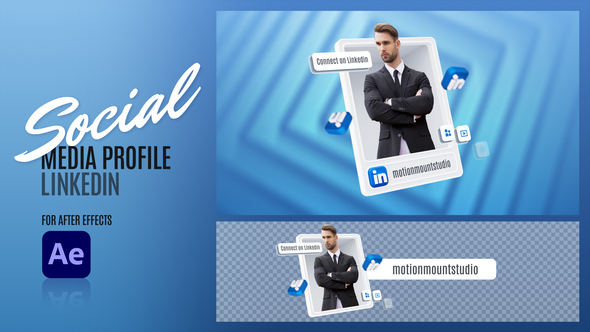 Social Media Profile - Linkedin Elements template preview