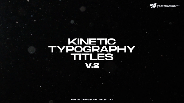Kinetic Typography Titles / AE