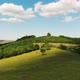 Beautiful landscape hills fields of Brus village in Kosovo, Balkans - VideoHive Item for Sale