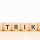 Strike word on wooden blocks - PhotoDune Item for Sale