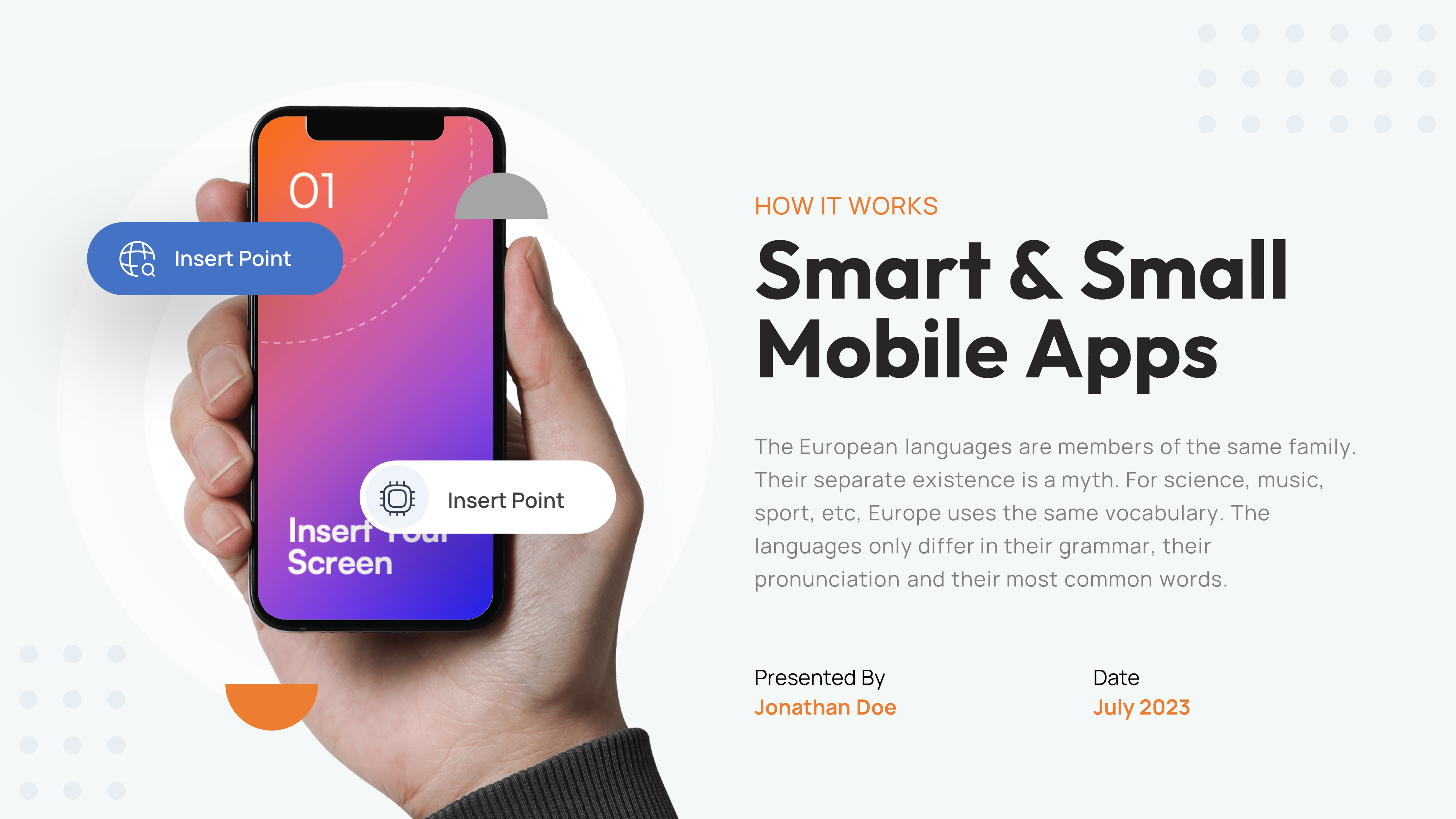 Moby - Mobile App PowerPoint Presentation Template, Presentation Templates