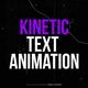 Kinetic Text Animation _AE - VideoHive Item for Sale