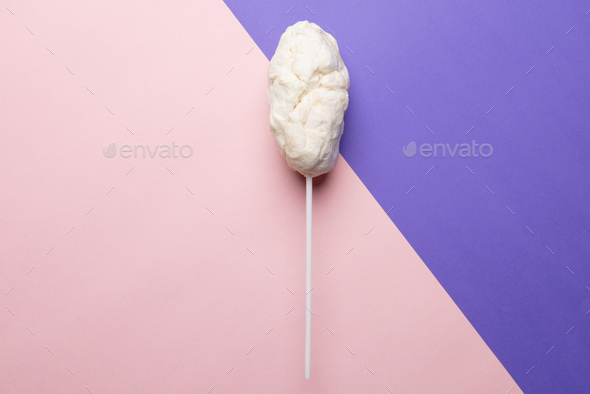 Pink Cotton Candy Candyfloss Background Stock Photo, Picture and