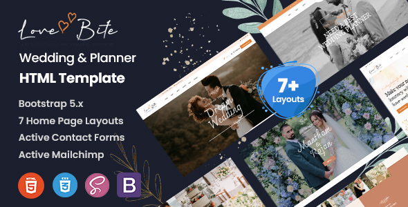 Lovebite -  Wedding & Planner HTML Template