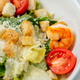 Caesar salad with shrimps closeup - PhotoDune Item for Sale