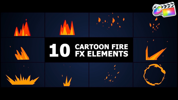 Cartoon Fire | FCPX