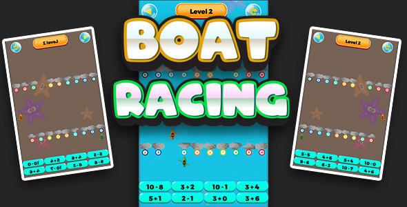Boat Racing - Cross Platform Math Game