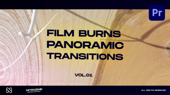 Film Burns Panoramic Transitions Vol. 01 for Premiere Pro