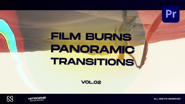 Film Burns Panoramic Transitions Vol. 02 for Premiere Pro