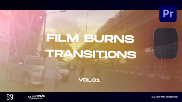 Film Burns Transitions Vol. 01 for Premiere Pro