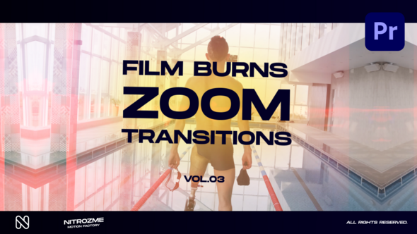 Film Burns Zoom Transitions Vol. 03 for Premiere Pro