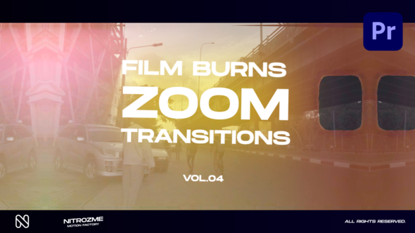 Film Burns Zoom Transitions Vol. 04 for Premiere Pro