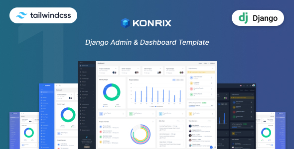 Konrix - Django Tailwind Admin & Dashboard Template