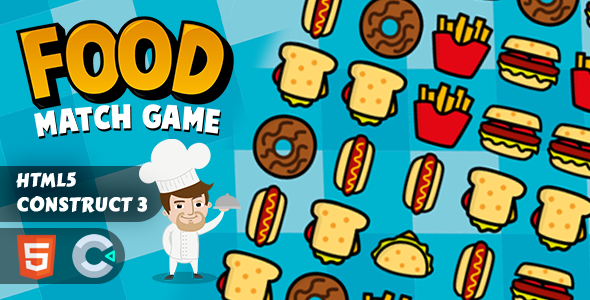 [DOWNLOAD]Food Match Game Construct 3 HTML 5 Game