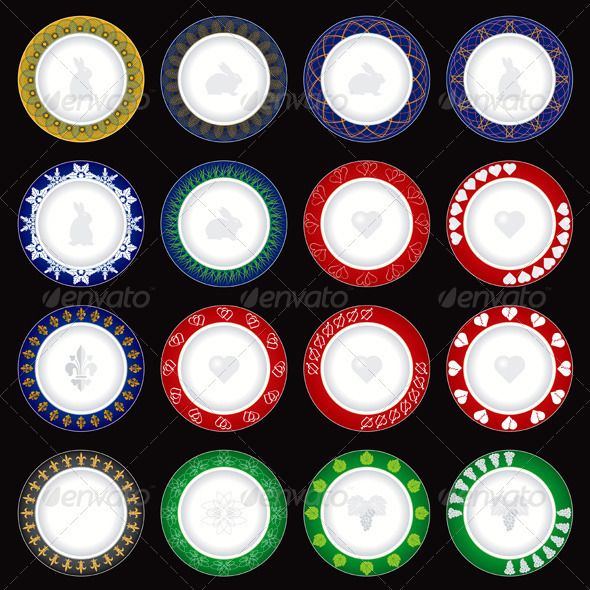 Dinner Decorative Plates Set