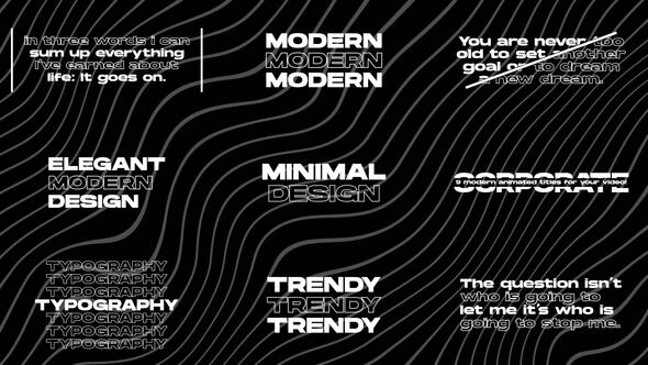 Animated Text Titles 3.0 | After Effects Titles template preview