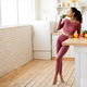 Full Length Shot Of Fitness Woman Enjoying Smoothie At Kitchen - PhotoDune Item for Sale