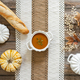 Pumpkin soup on a wooden tabletop - PhotoDune Item for Sale