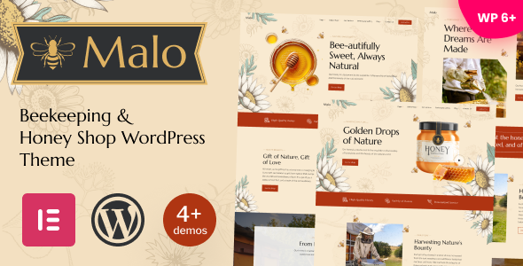 Malo – Beekeeping & Honey Shop WordPress Theme