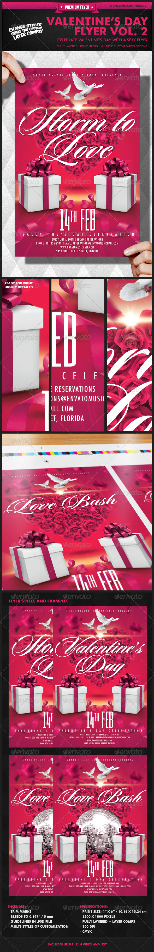 Valentine`s Day Flyer Vol. 2 - Clubs & Parties Events