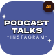 Podcast Talks Colorful Social Media Template AI